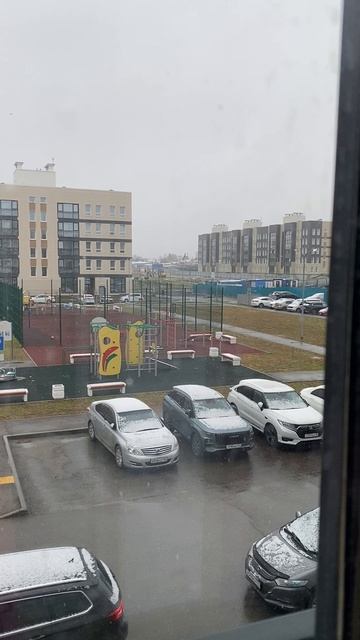 У нас первый снег ❄️