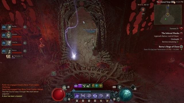 Diablo IV: Некромант: 233-й парагон Прямо совсем поздний заход все уже сонные