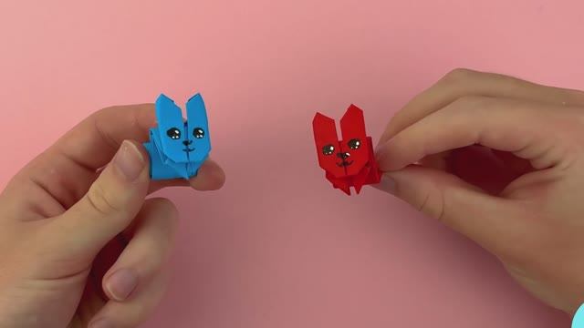 Зайчик-Попрыгайчик! Как Сделать Зайчика из Бумаги Своими руками!