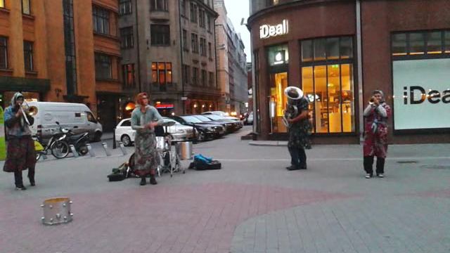 Рига. Уличные музыканты