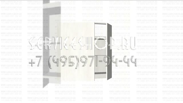 Торговый остеклённый прилавок внутренний угол
