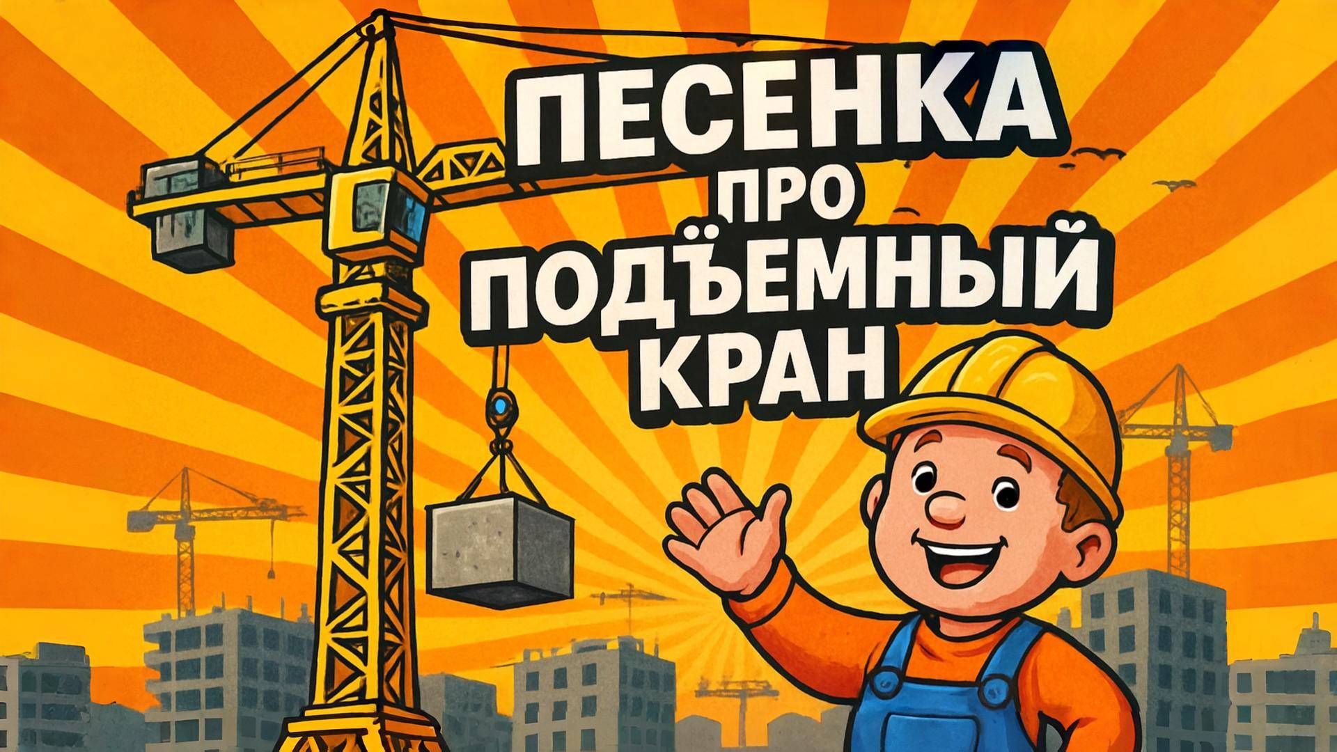 ПЕСЕНКА ПРО ПОДЪЁМНЫЙ КРАН. Мультики и песенки для детей