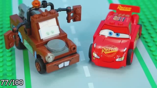 Построил 100 LEGO машин и транспортных средств