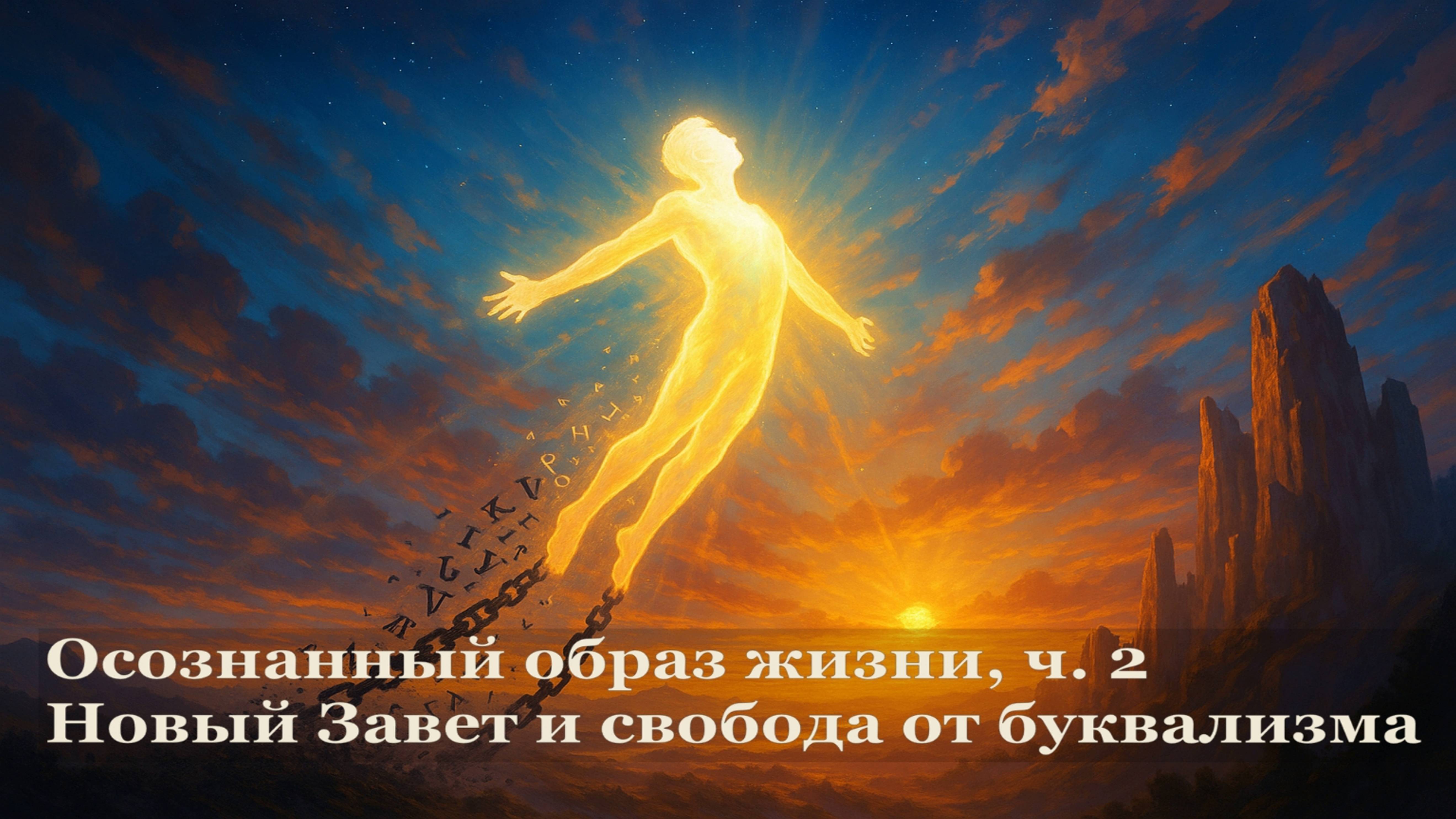 Осознанный образ жизни ч. 2 | Новый Завет и свобода от буквализма