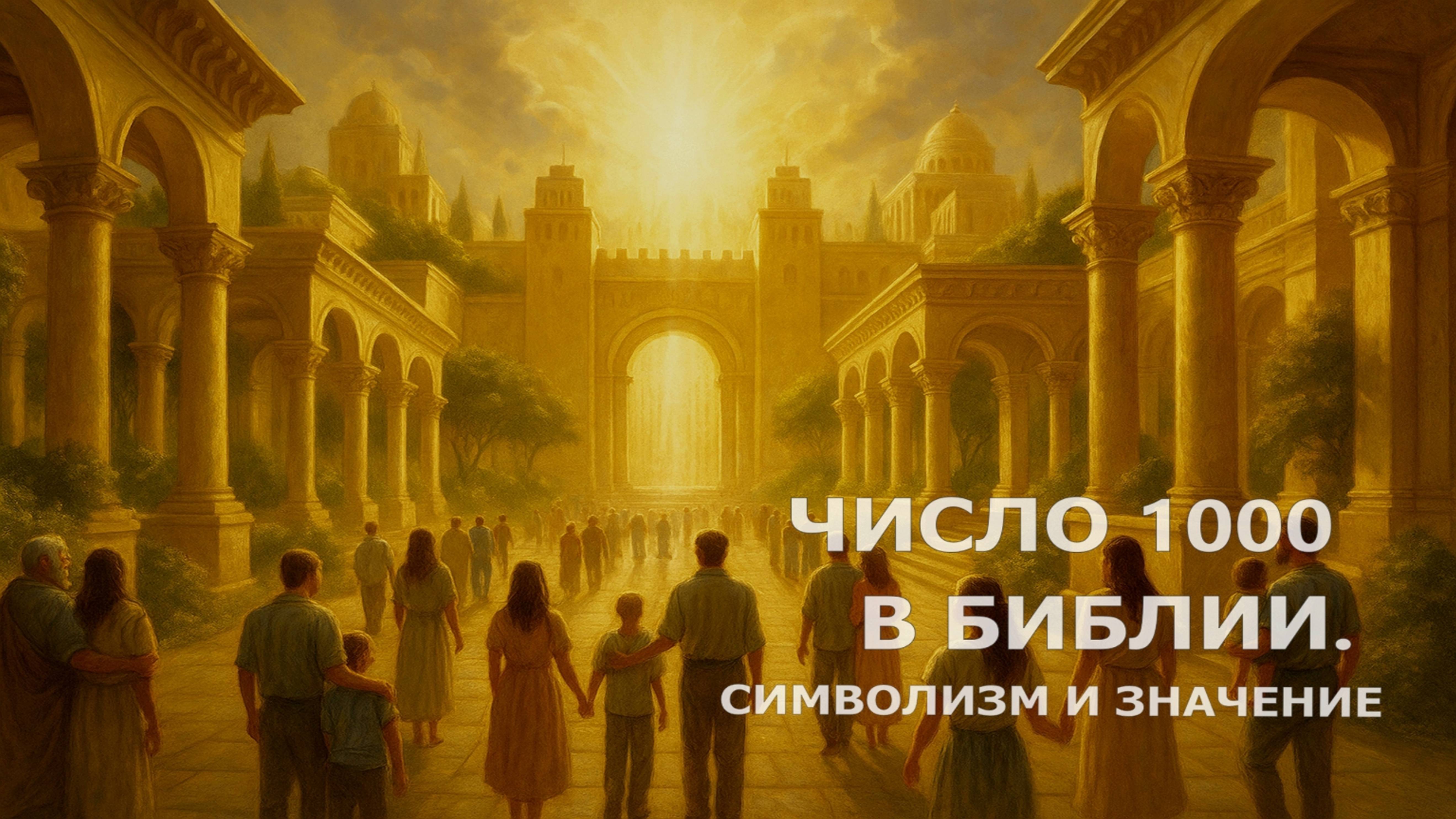Число 1000 в Библии — Символизм полноты, вечности и Божьего замысла // Свидетели Иеговы
