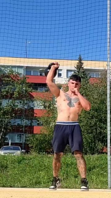 Тренинг с гирей.
