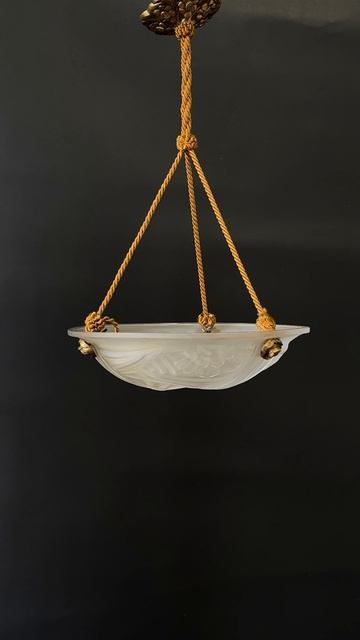 Люстра-подвес на канатах (Франция, 1920-1930-е гг.)