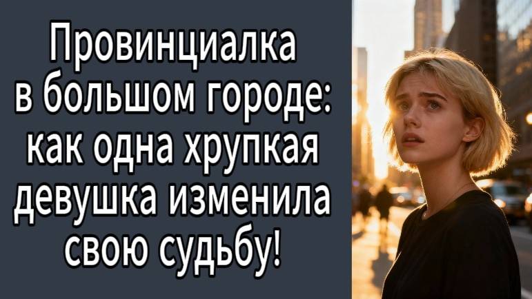 Провинциалка в большом городе: как одна хрупкая девушка изменила свою судьбу!