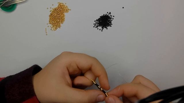 Серьги из бисера к браслету 