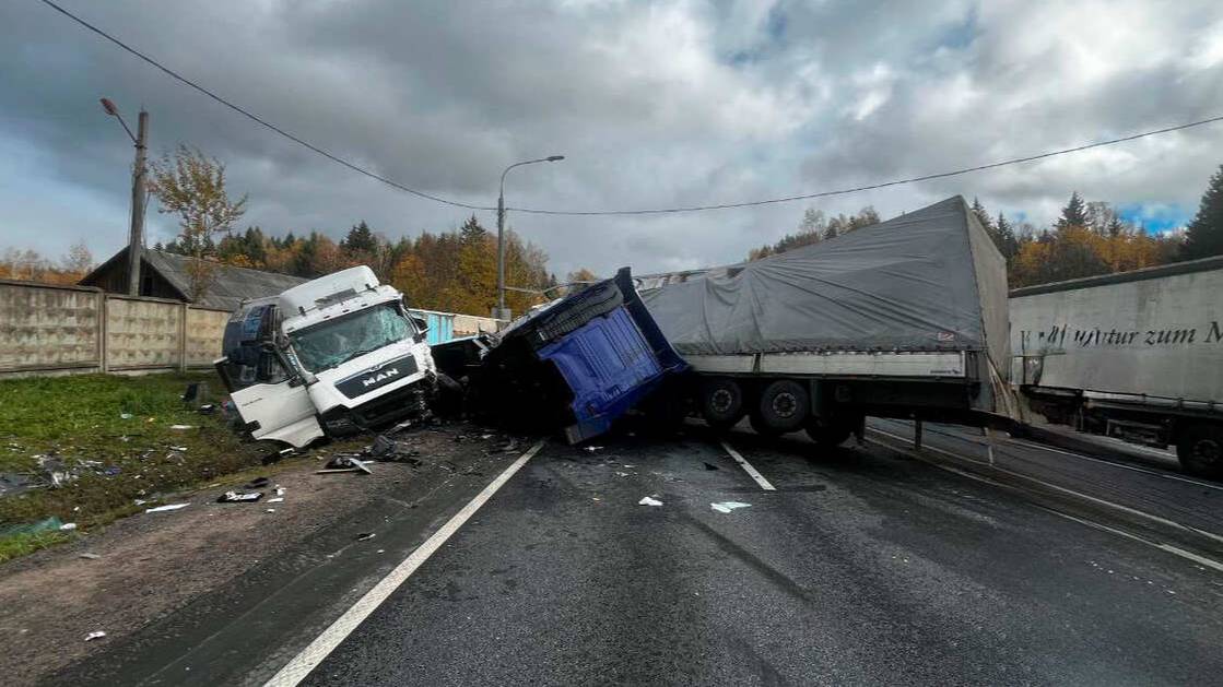 Два человека пострадали в массовом ДТП на трассе М-1 в Подмосковье