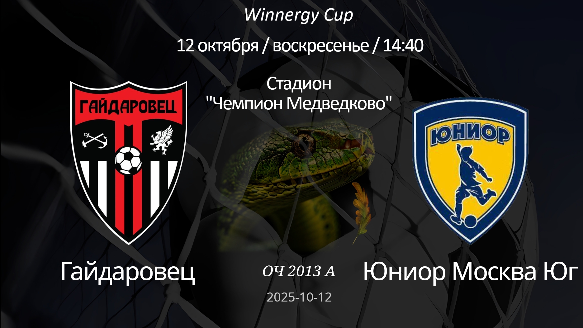 Гайдаровец  Юниор Москва Юг 2013 А 71 Winnergy Cup 12.10.2025
