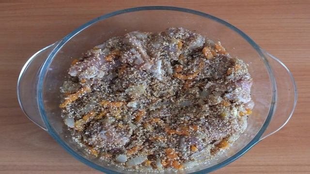 Пшеничная каша с курицей