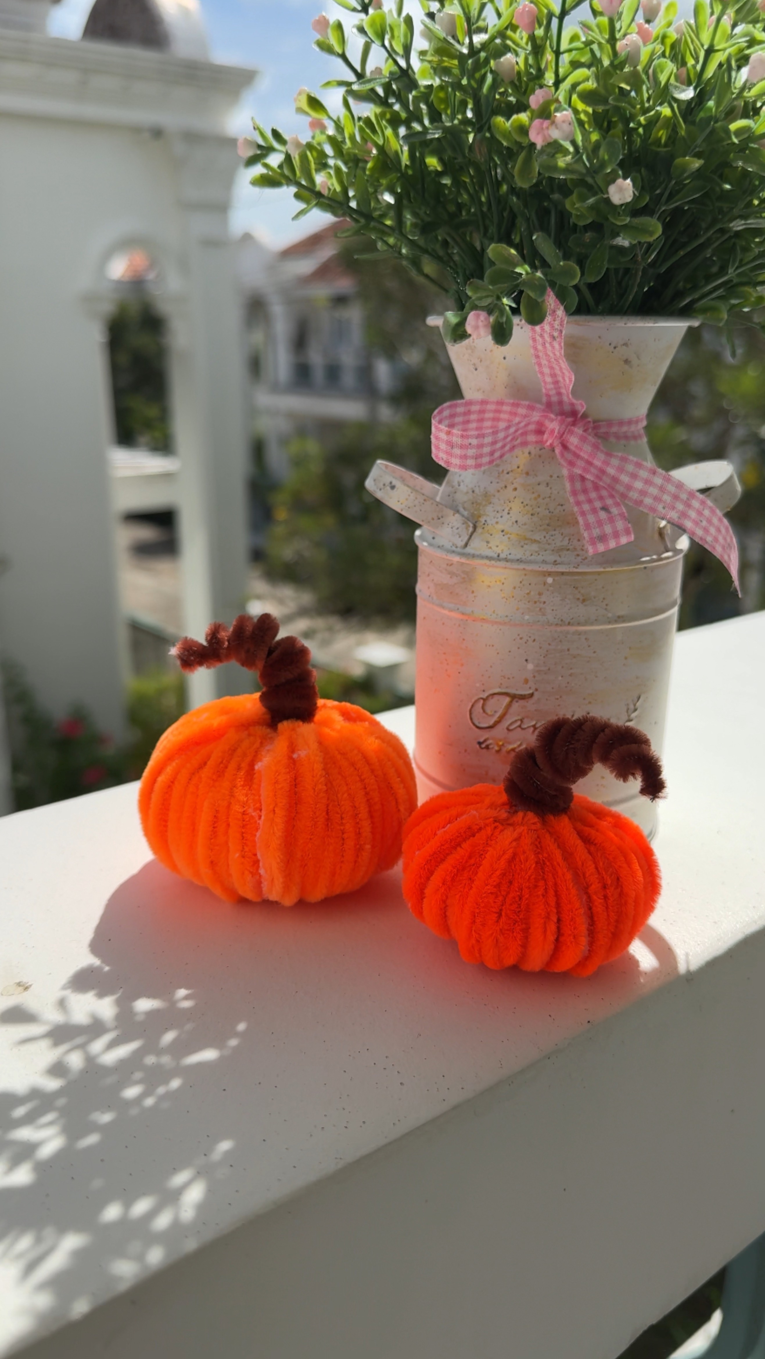 🎃 тыква 🎃 из пушистой проволоки 🎃