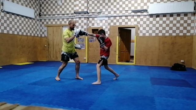 Работа на лапах. Кэмпо-ММА. Индивидуальная тренировка.