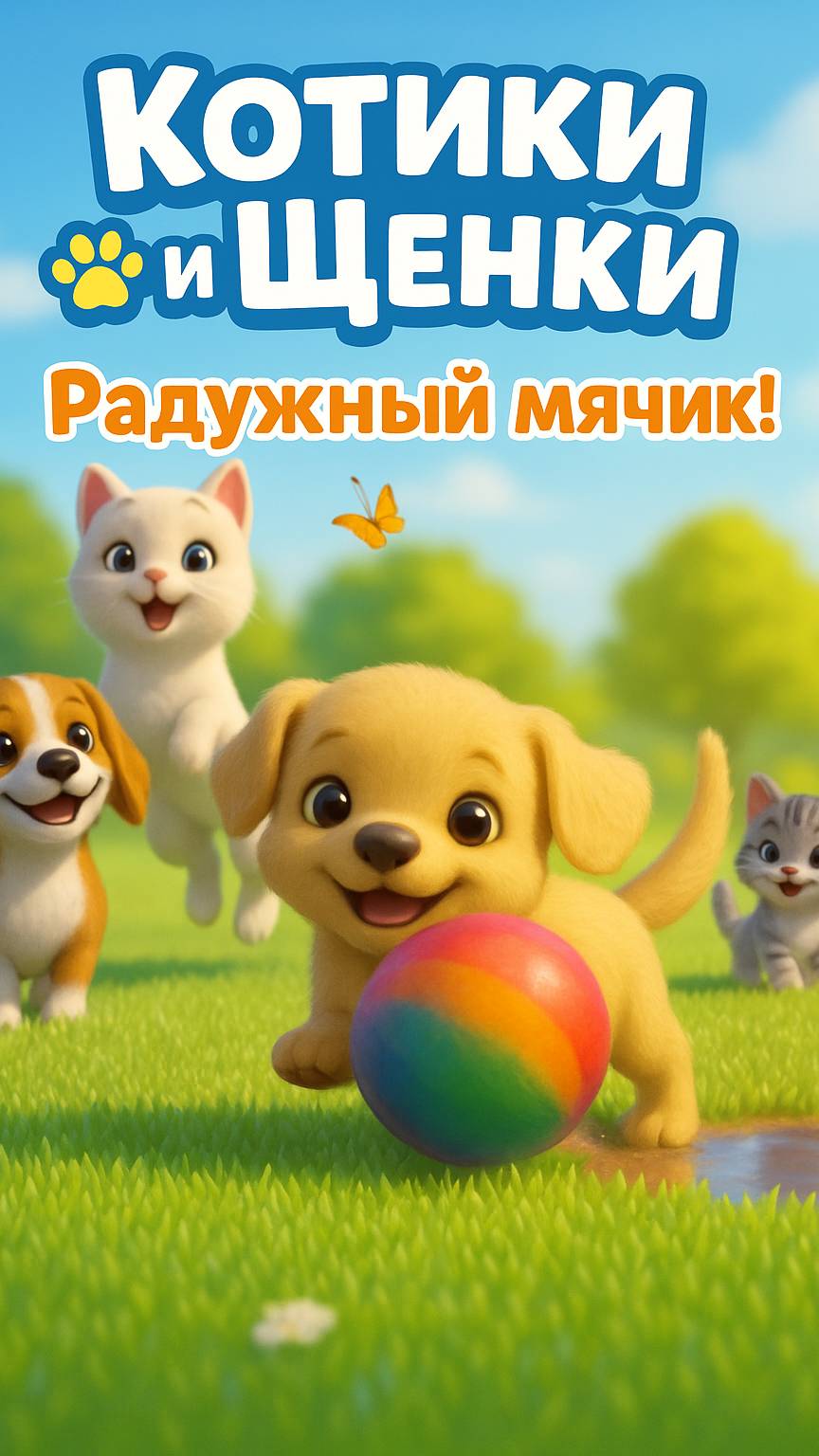 Котики и Щенки  Серия 1: Радужный мячик