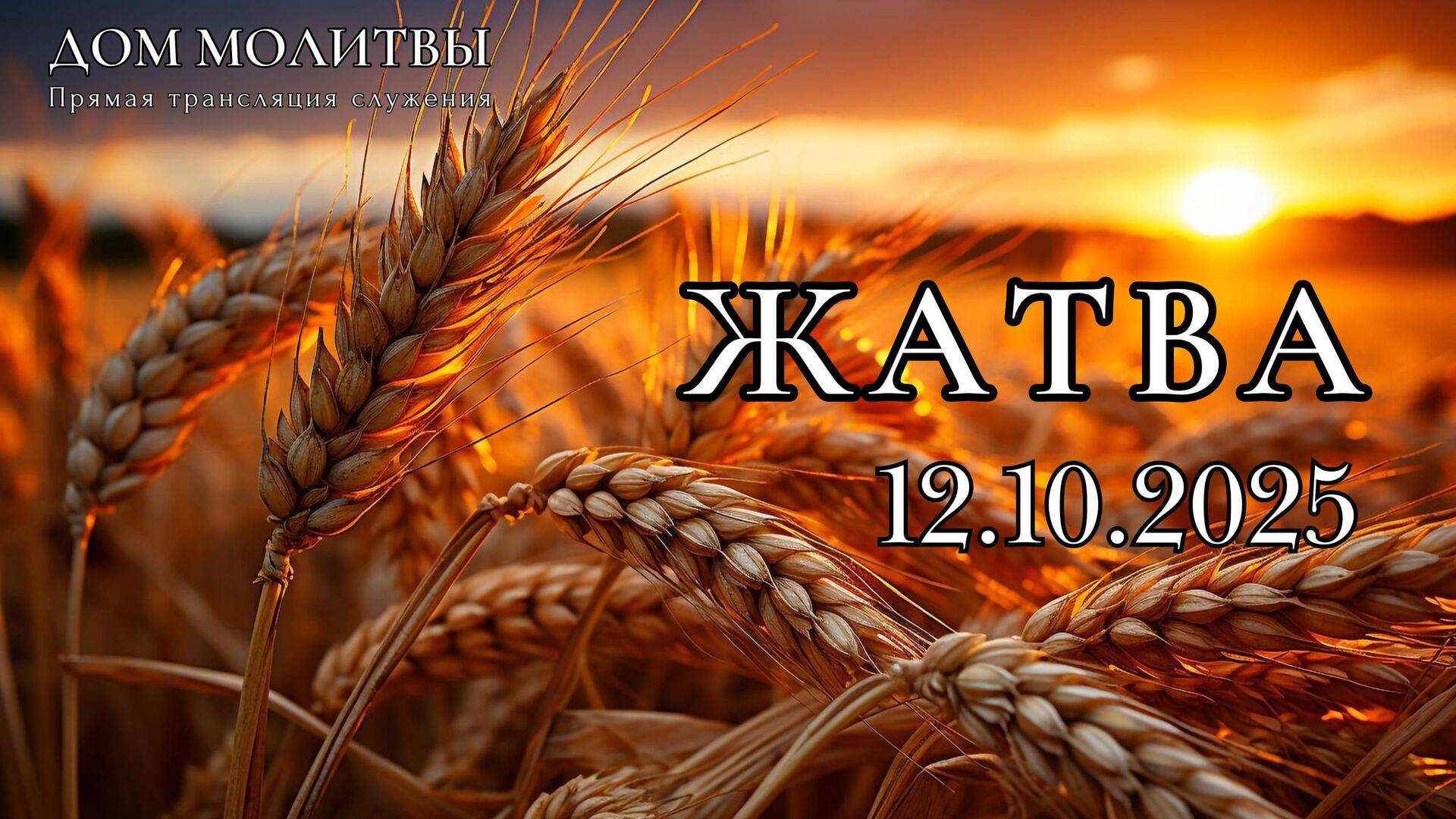 12.10.2025 - Прямая трансляция, праздник "Жатва" ст.Елизаветинская