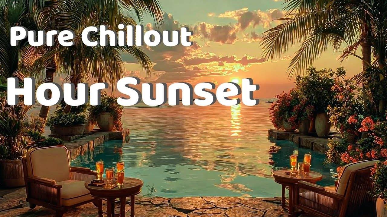 Pure Chillout Music  Luxury Lounge Escape  Golden Hour Sunset  Ocean Waves