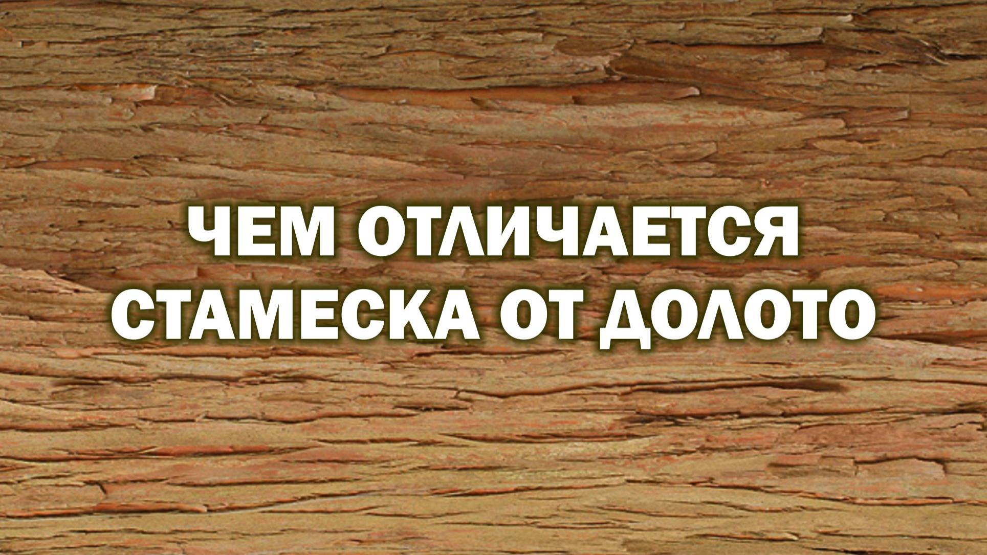 Чем отличается стамеска от долото