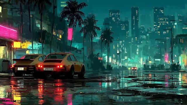 LONELY STREETS  Melancholic CyberPunk SynthWave  RetroWave Ambient for Late Night Drives
