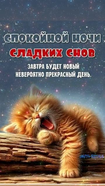 Спокойной ночи!видеооткрыткадобрыепожеланиямузыкальнаяоткрыткаподписыватесьплюслайк