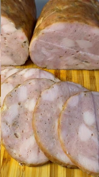 Домашняя куриная ветчина.