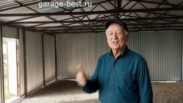 Поставил гараж 7 метров