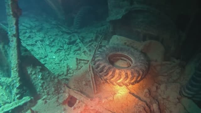 рэк дайвинг Тистлегорм (SS Thistlegorm), внутри, июль 2024, дайвинг в Египте