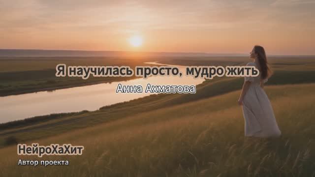 Я научилась просто мудро жить - Анна Ахматова