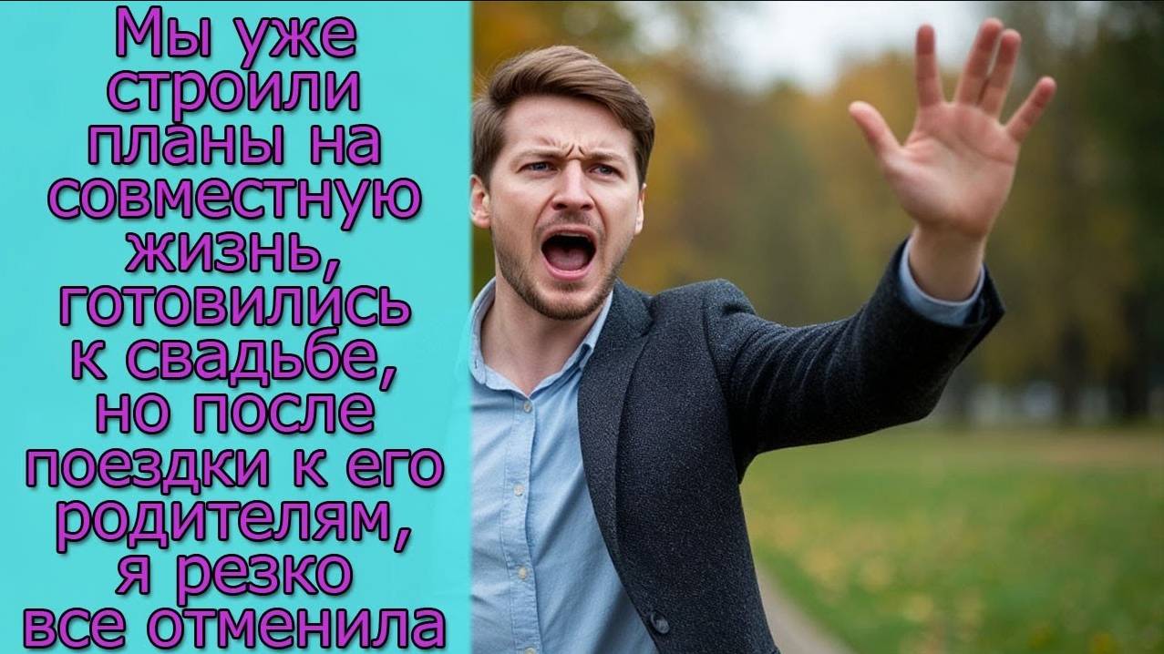 Мы уже строили планы на совместную жизнь но после поездки к его родителям я все отменила