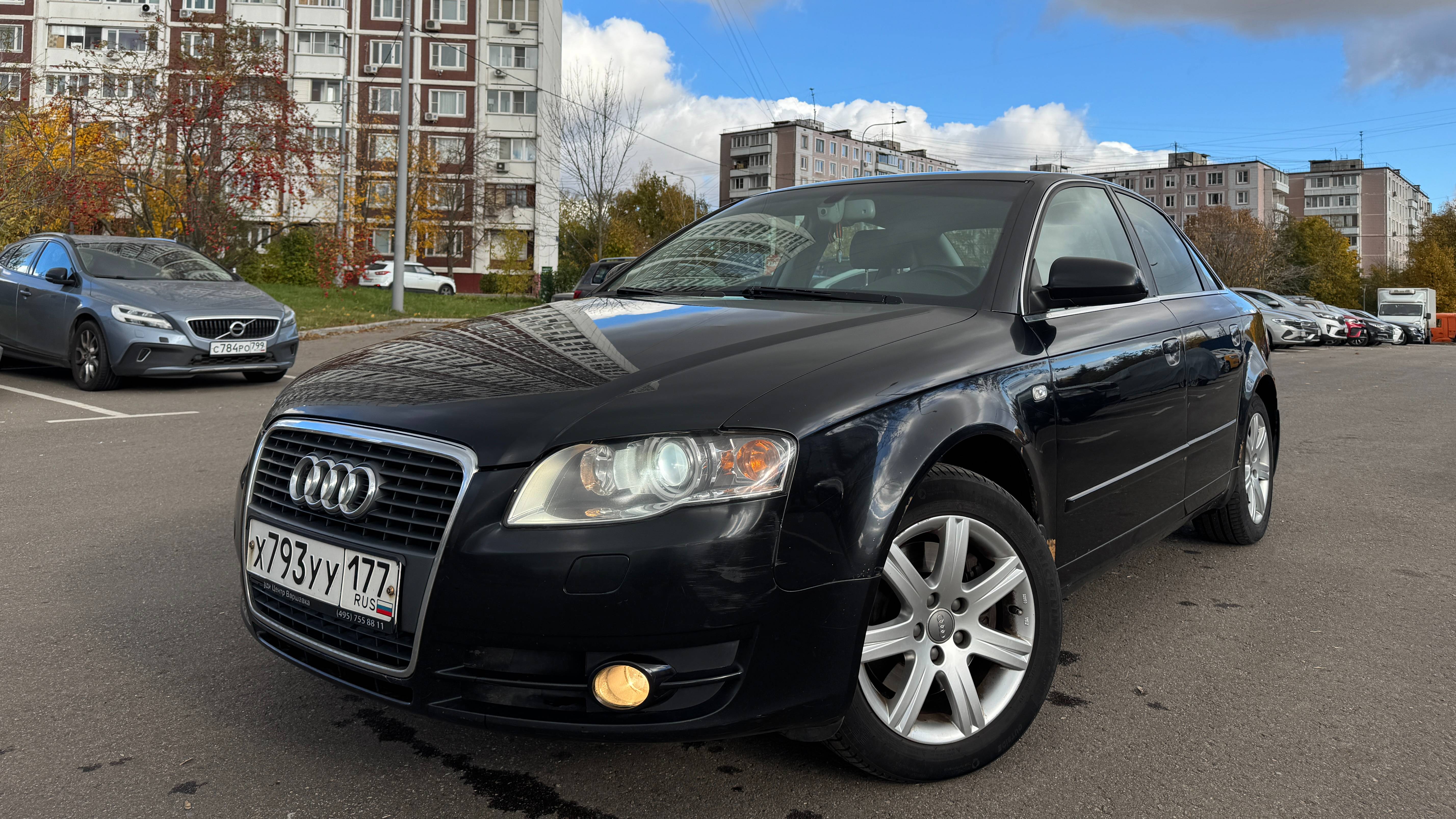 Audi A4 B7 1.8T 2007 год от одного владельца и с родным пробегом 146165 км.