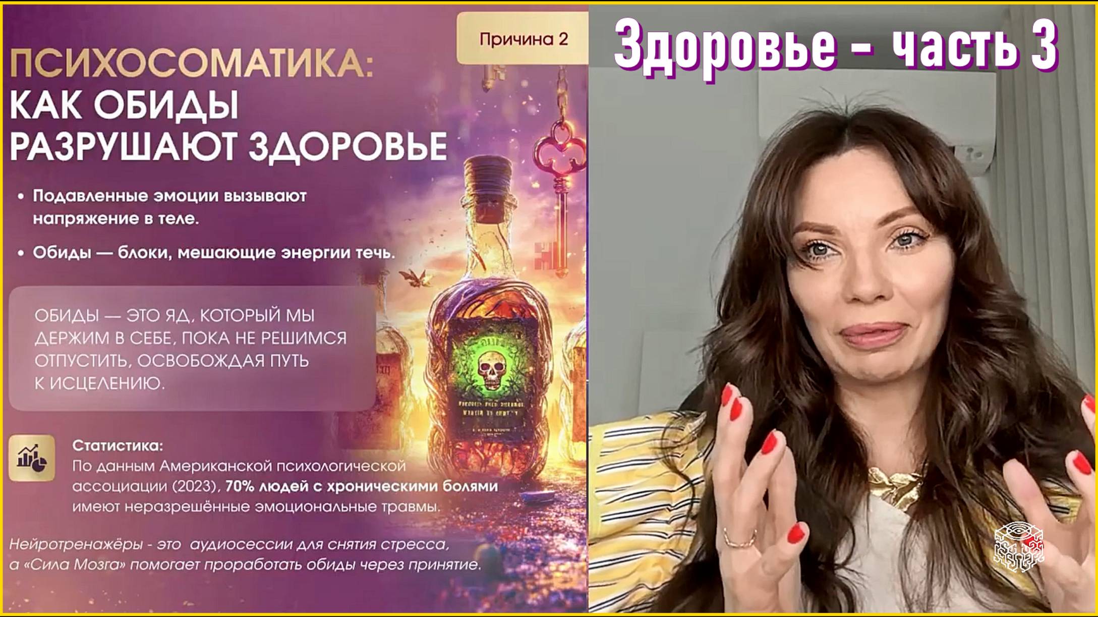 Здоровье - часть 3. Здоровье. Психосоматика - как обиды разрушают здоровье