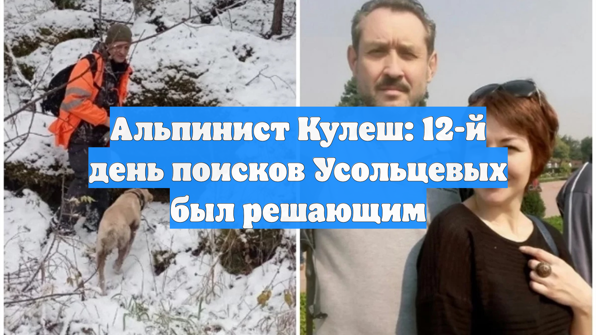 Альпинист Кулеш: 12-й день поисков Усольцевых был решающим