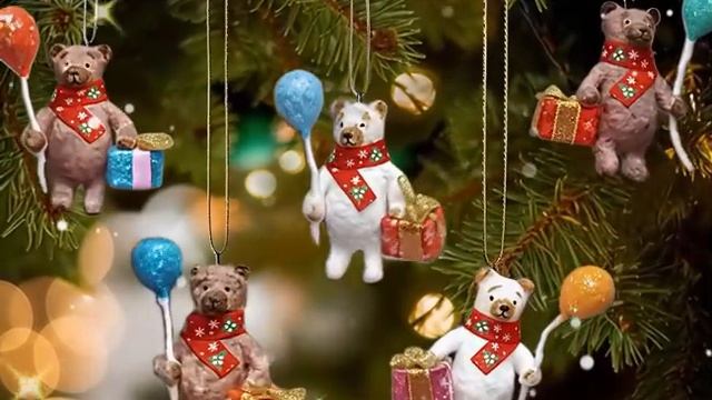 Ватные игрушки альпаки и медведи