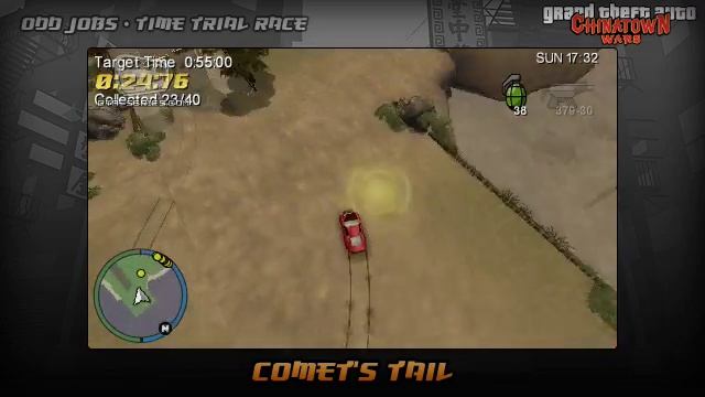 GTA Chinatown Wars - Walkthrough - Time Trial Race - Comet's Tail