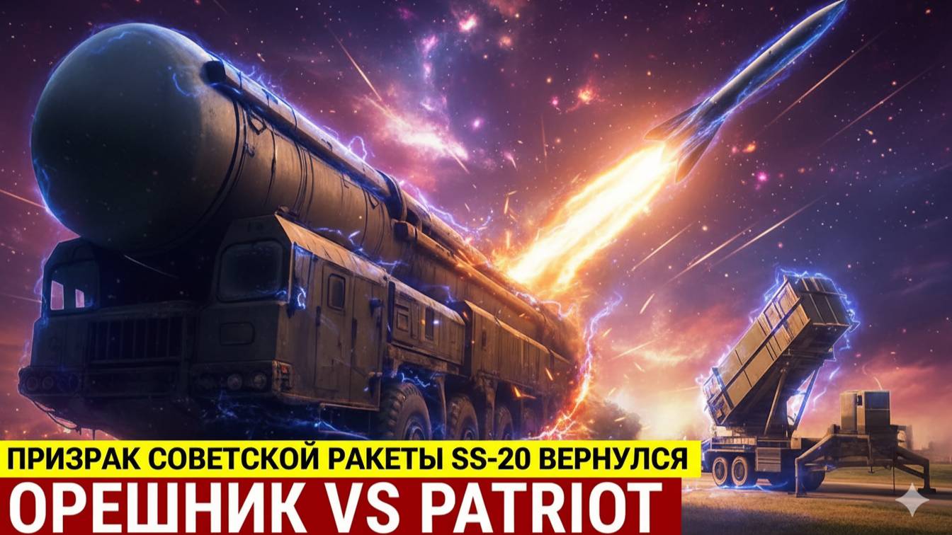 Ракета Орешник! Как воскресший SS-20 из СССР обнулил ПВО Patriot ! ТЕХНОЛОГИЧЕСКИЙ ШОК