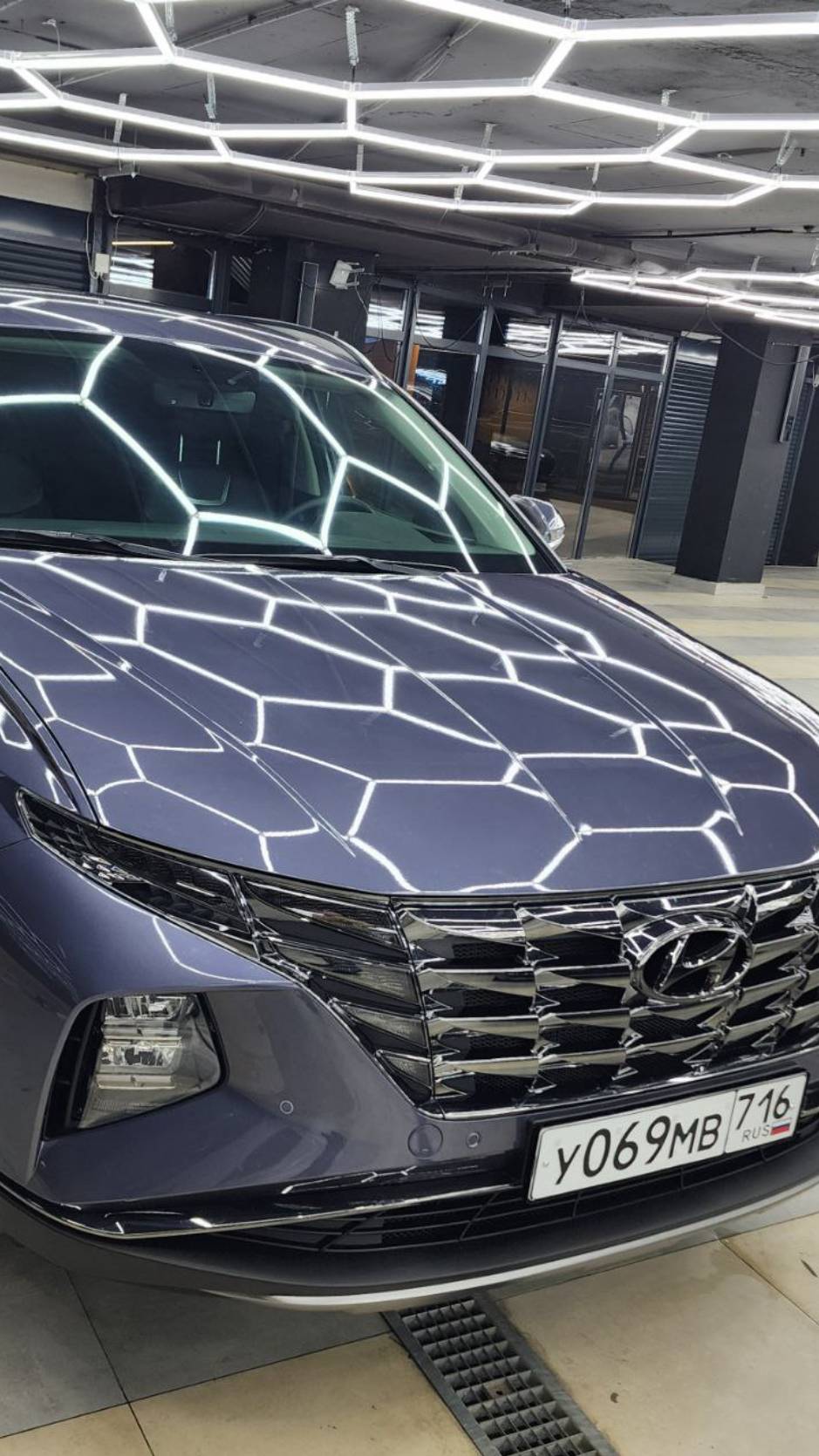 Hyundai Tucson - бронирование лобового стекла и кузова автомобиля