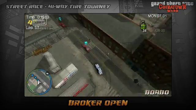 GTA Chinatown Wars - Walkthrough - Street Race - Hi-Way Tire Tourney - Broker Open