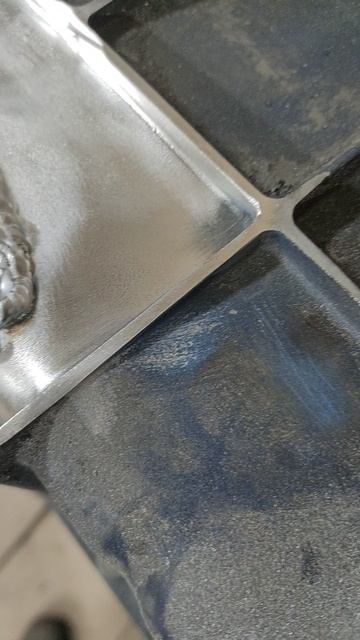 сварка китайского алюминевого поддона ДВС ветчай.