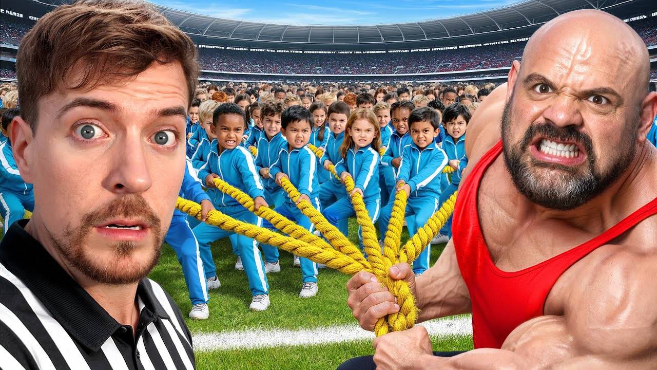 100 Детей VS Самый Сильный Человек В Мире!