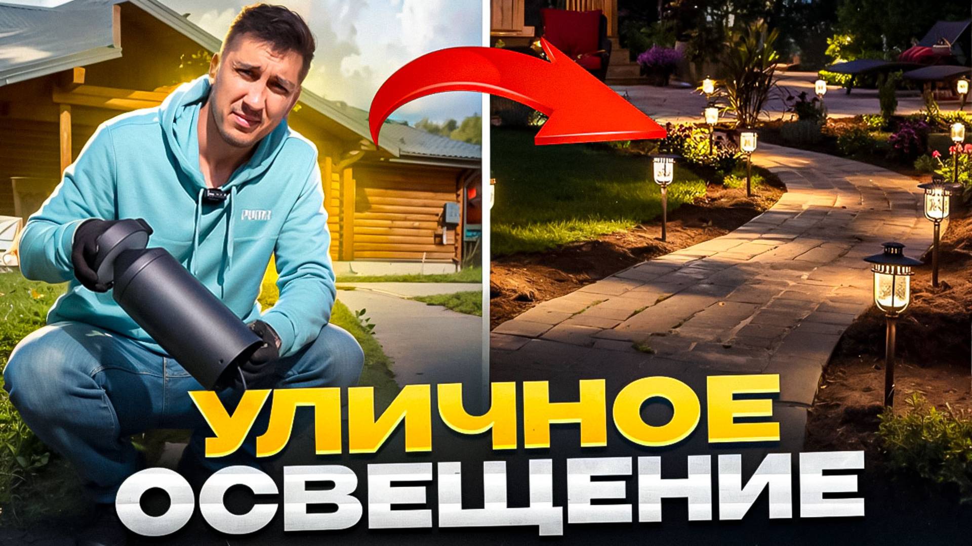 ЛАНДШАФТНОЕ ОСВЕЩЕНИЕ СВОИМИ РУКАМИ #монтажсветильника #уличноеосвещение #электриканаучастке