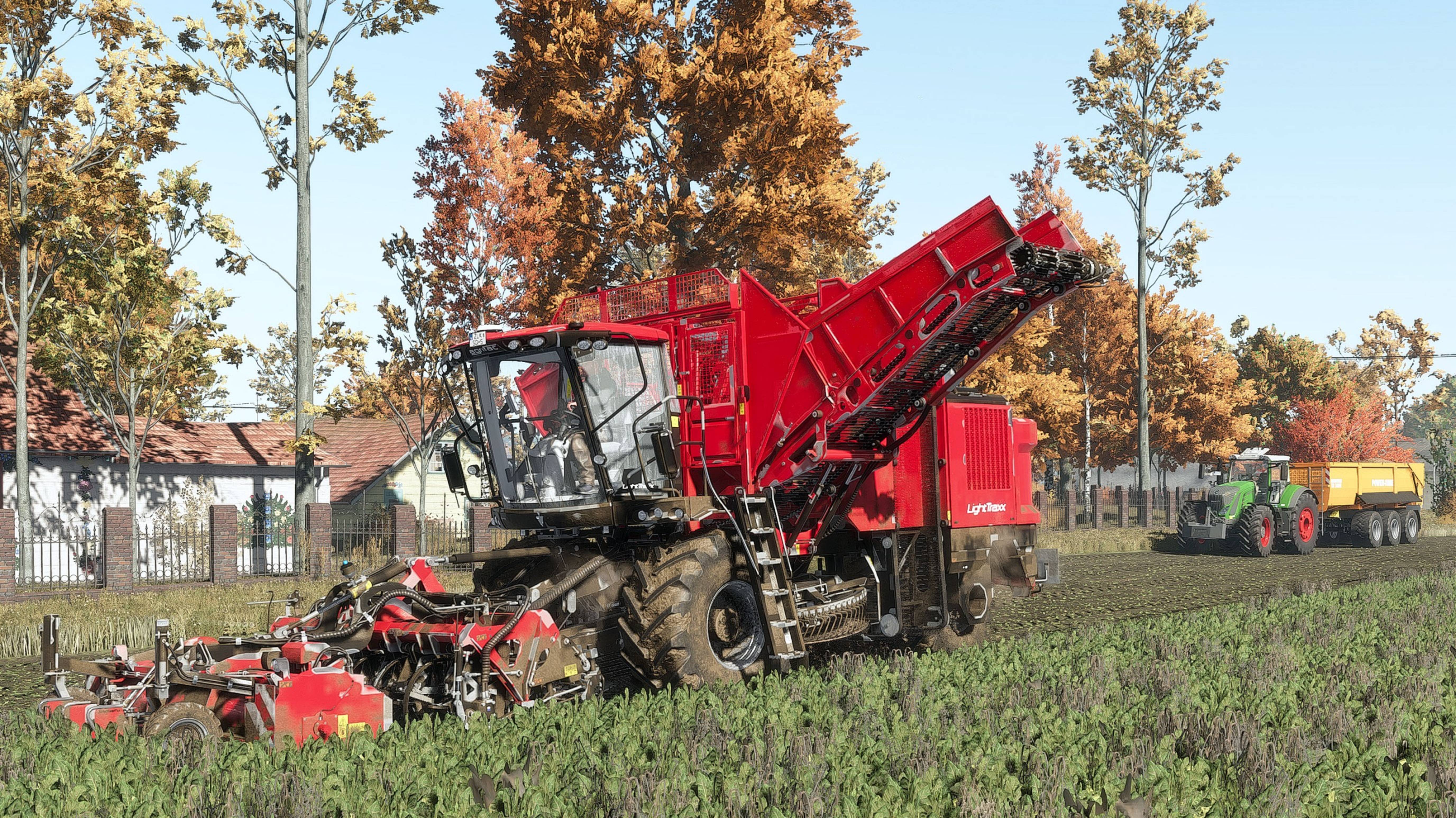 Farming Simulator 25 Уборка сахарной свеклы AgriFac LightTraxx, FENDT 939