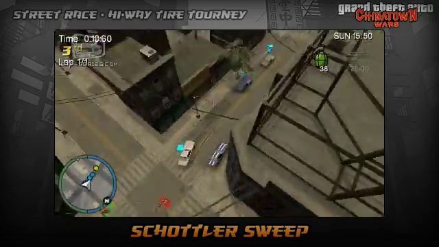 GTA Chinatown Wars - Walkthrough - Street Race - Hi-Way Tire Tourney - Schottler Sweep