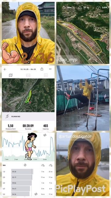 #2436 день непрерывных тренировок и занятий спортом