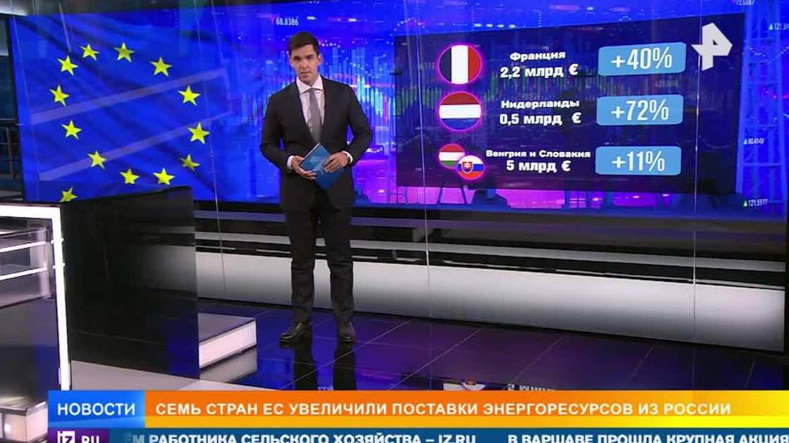 Траты стран ЕС на российские газ и нефть с начала СВО достигли 213 млрд