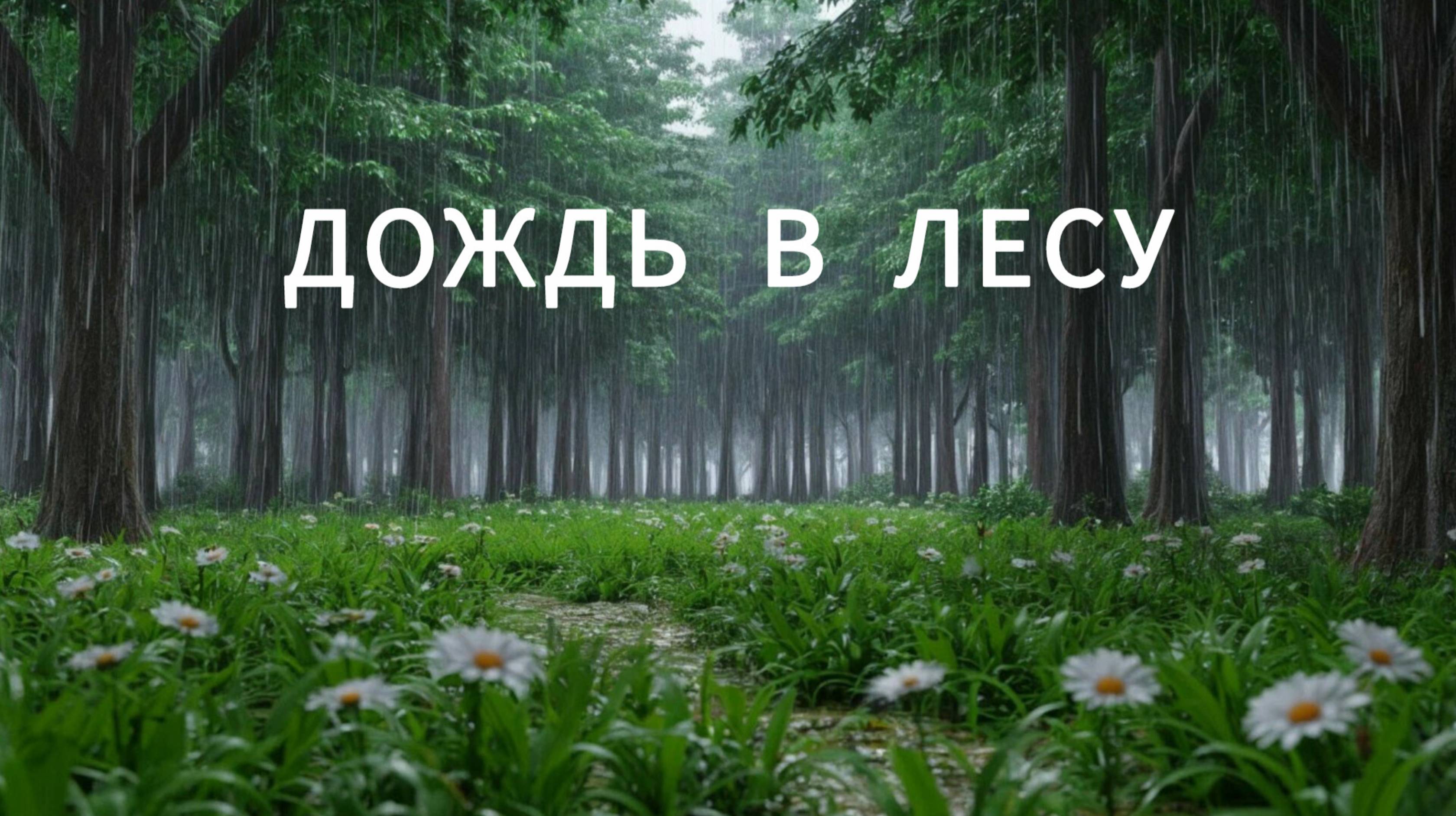 Музыка для сна ШУМ ДОЖДЯ В ЛЕСУ, колыбельная для детей 10 минут анимация