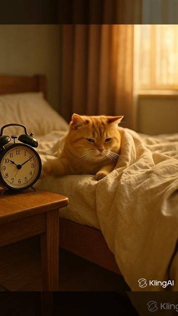 Котик проснулся