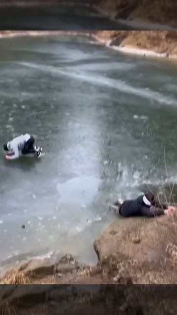 Упали на лёд