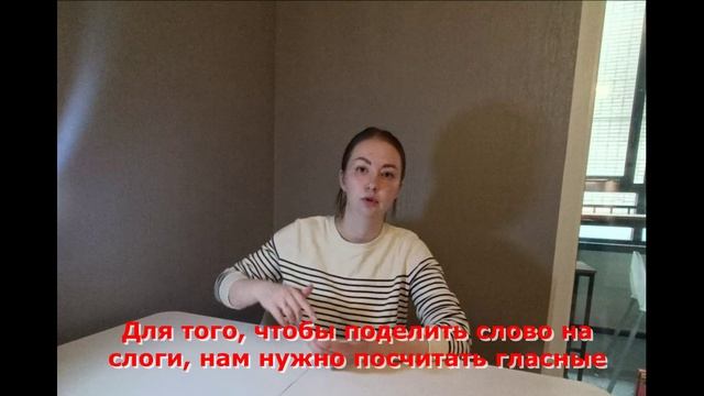 Как разделить слово на СЛОГИ