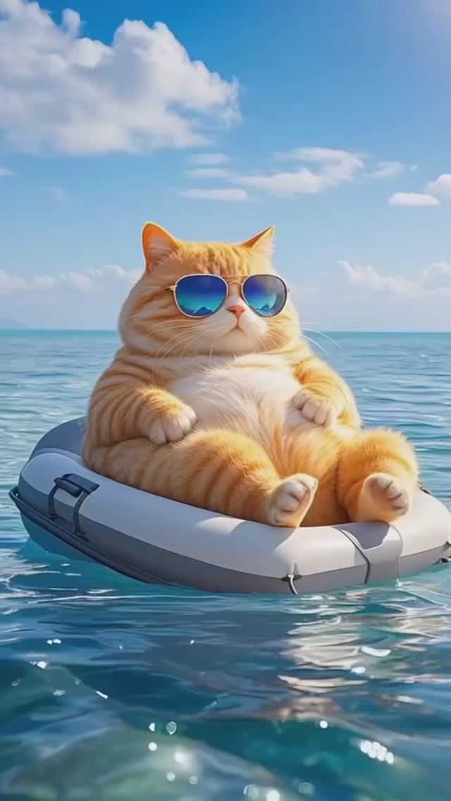 Кот на отдыхе!