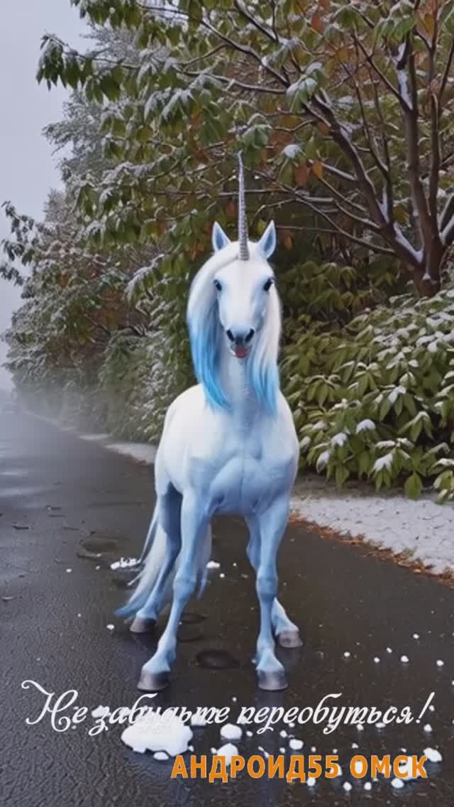Когда даже единорогу следует переобуться😁